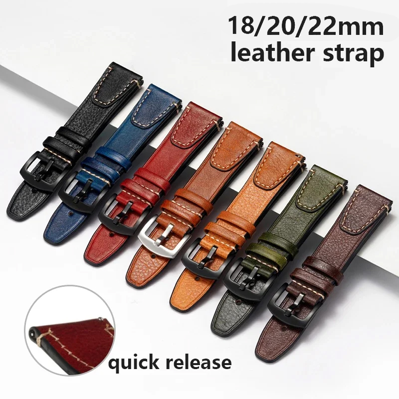 Watches Rolex Smartwatch - Universal Retro Armband für Rolex Leder