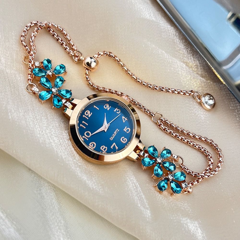 Watches Ladies Smartwatch - Elegante Damen-Armbanduhr mit Doppellagiger Kette, Exquisite