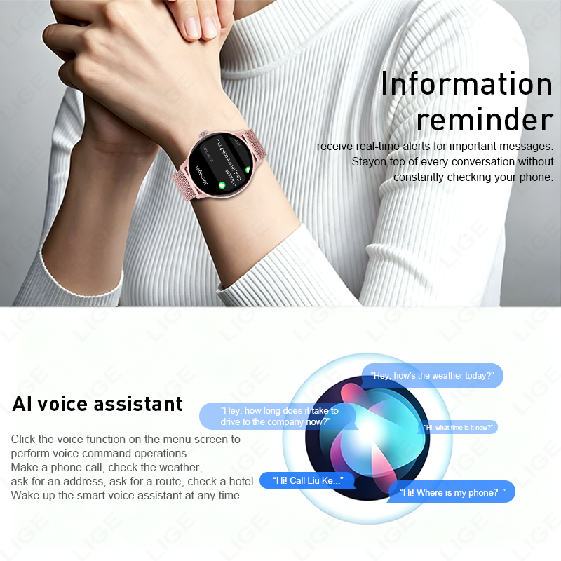 LIGE Wasserdichte Damen-Smartw – Watches Ladies Smartwatch Bewertung und Preis