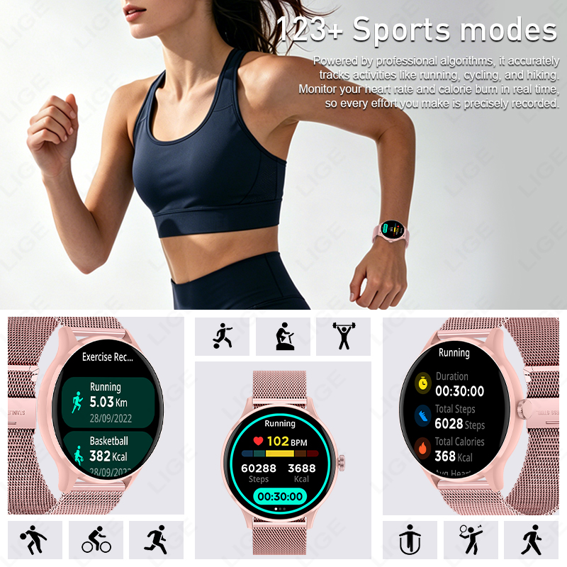 LIGE Wasserdichte Damen-Smartw – Watches Ladies Smartwatch Bewertung und Preis