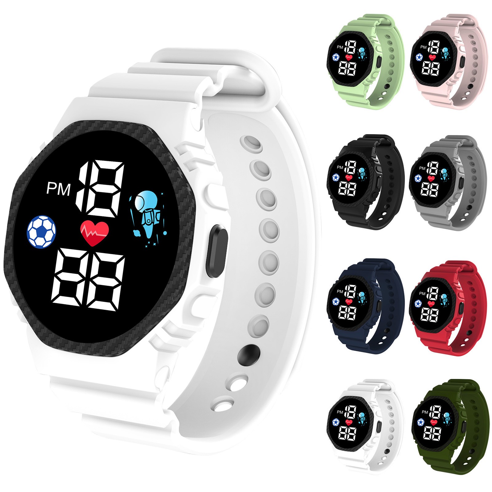 Mehrfarbige Smartwatch für Kin – Smartwatch Digital Watches For Kid Girl Bewertung und Preis