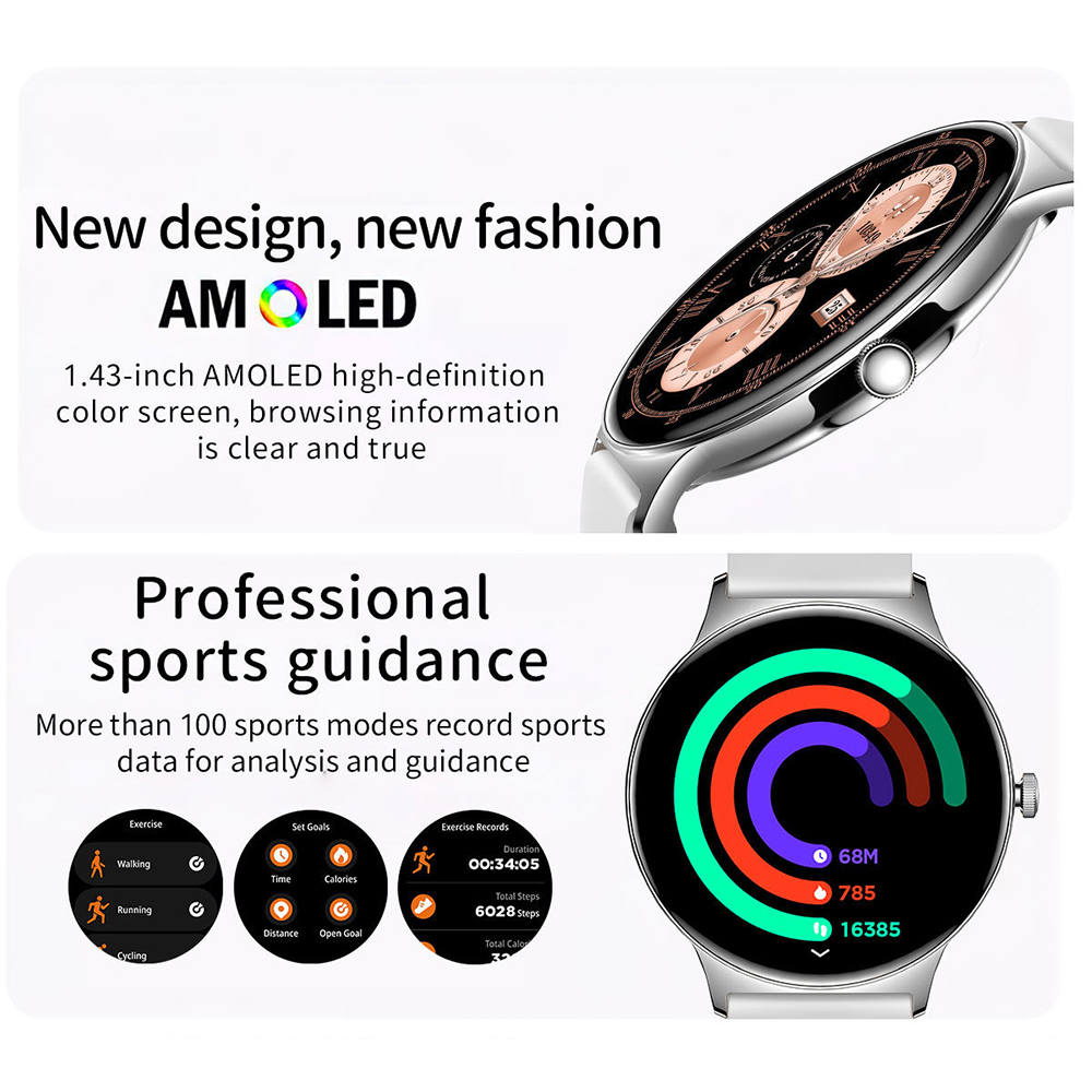 1,43 Zoll AMOLED Ultradünne Sm – Watches Ladies Smartwatch Bewertung und Preis