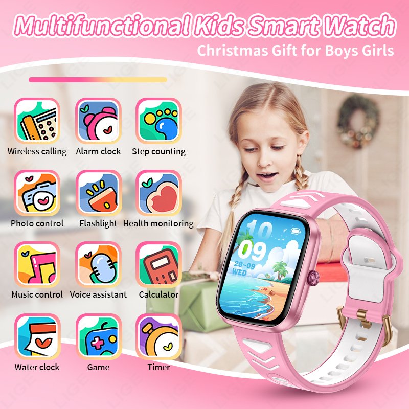 LIGE Neue 1,75 Zoll Bluetooth- – Smartwatch Digital Watches For Kid Girl Bewertung und Preis