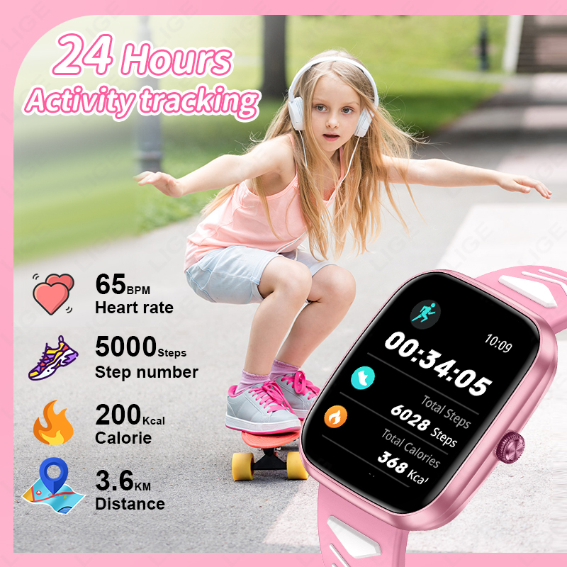 LIGE Neue 1,75 Zoll Bluetooth- – Smartwatch Digital Watches For Kid Girl Bewertung und Preis