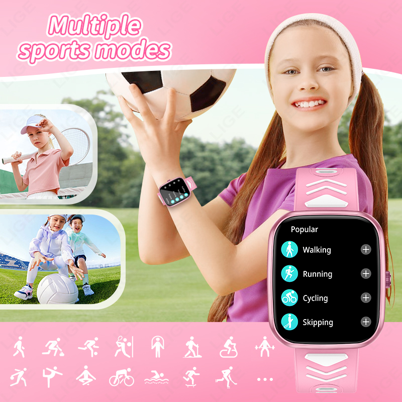 LIGE Neue 1,75 Zoll Bluetooth- – Smartwatch Digital Watches For Kid Girl Bewertung und Preis