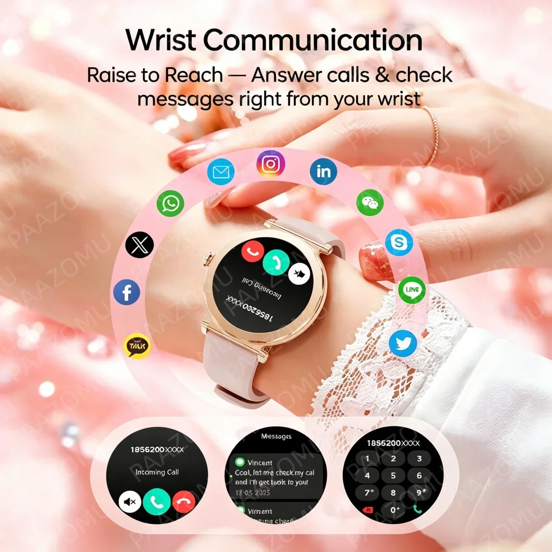 Roségoldene Damen-Smartwatch 2 – Watches Ladies Smartwatch Bewertung und Preis